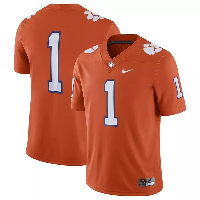 Mens Nike Clemson Tigers #1 Home Game Jersey Product Image