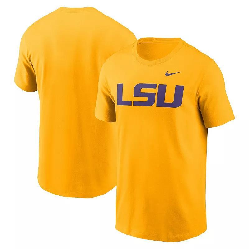 Nike Mens Gold Lsu Tigers Primetime Evergreen Logo T-Shirt Product Image