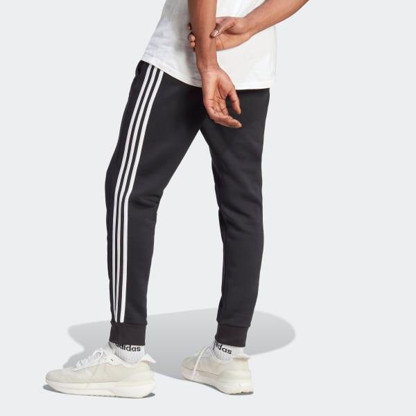 Essentials Fleece 3-Stripes Tapered Cuff Pants Product Image