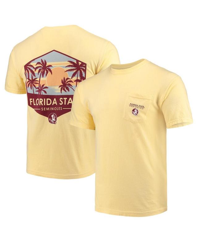 Mens Florida State Seminoles Landscape Shield Comfort Colors Pocket T-Shirt Product Image