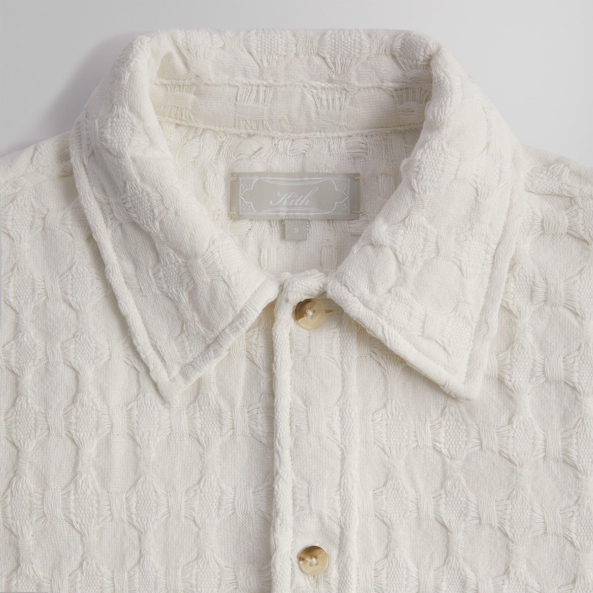 Kith Honeycomb Dobby Boxy Collared Overshirt - Skill Male Product Image