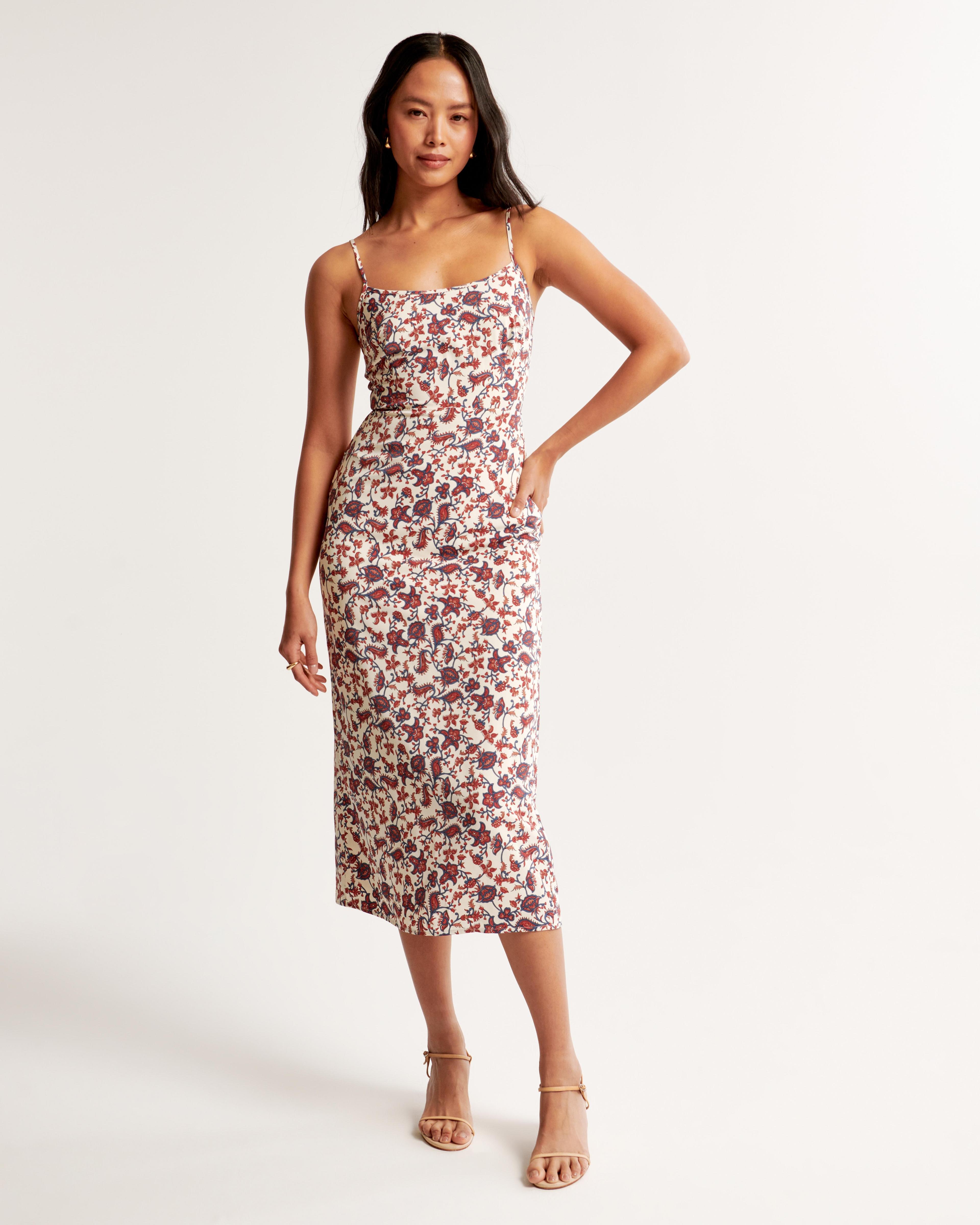 Scoopneck Slip Midi Dress product image