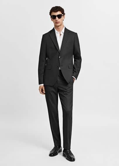 MANGO MAN - Slim fit cool wool suit pants greyMen product image