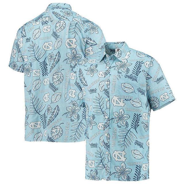 Mens Wes & Willy Carolina Blue North Carolina Tar Heels Vintage Floral Button-Up Shirt Product Image