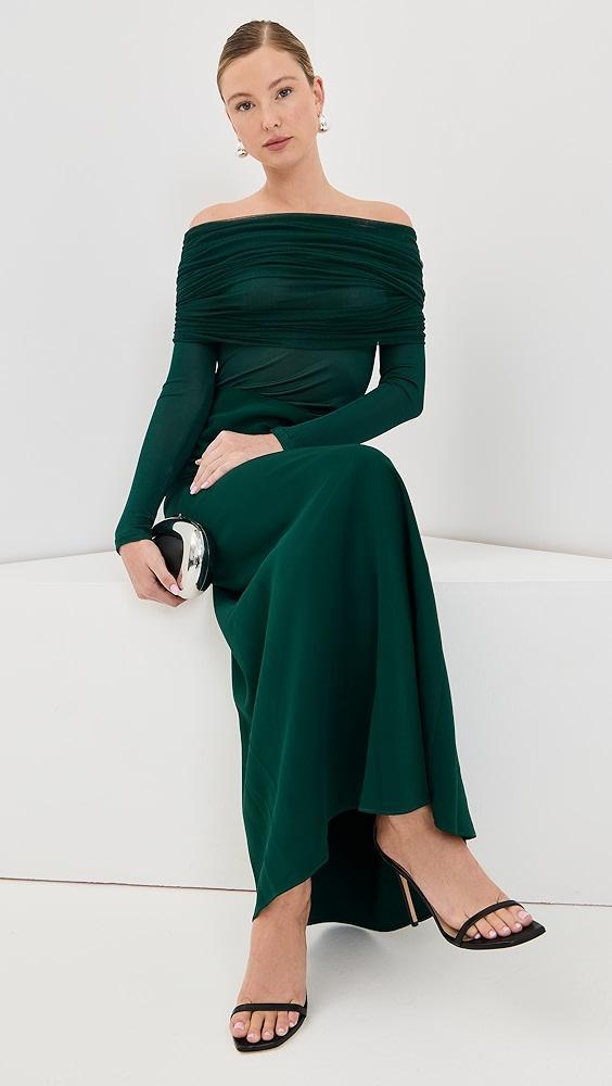 Christopher Esber Sonora Veiled Ruched Dress | Shopbop product image