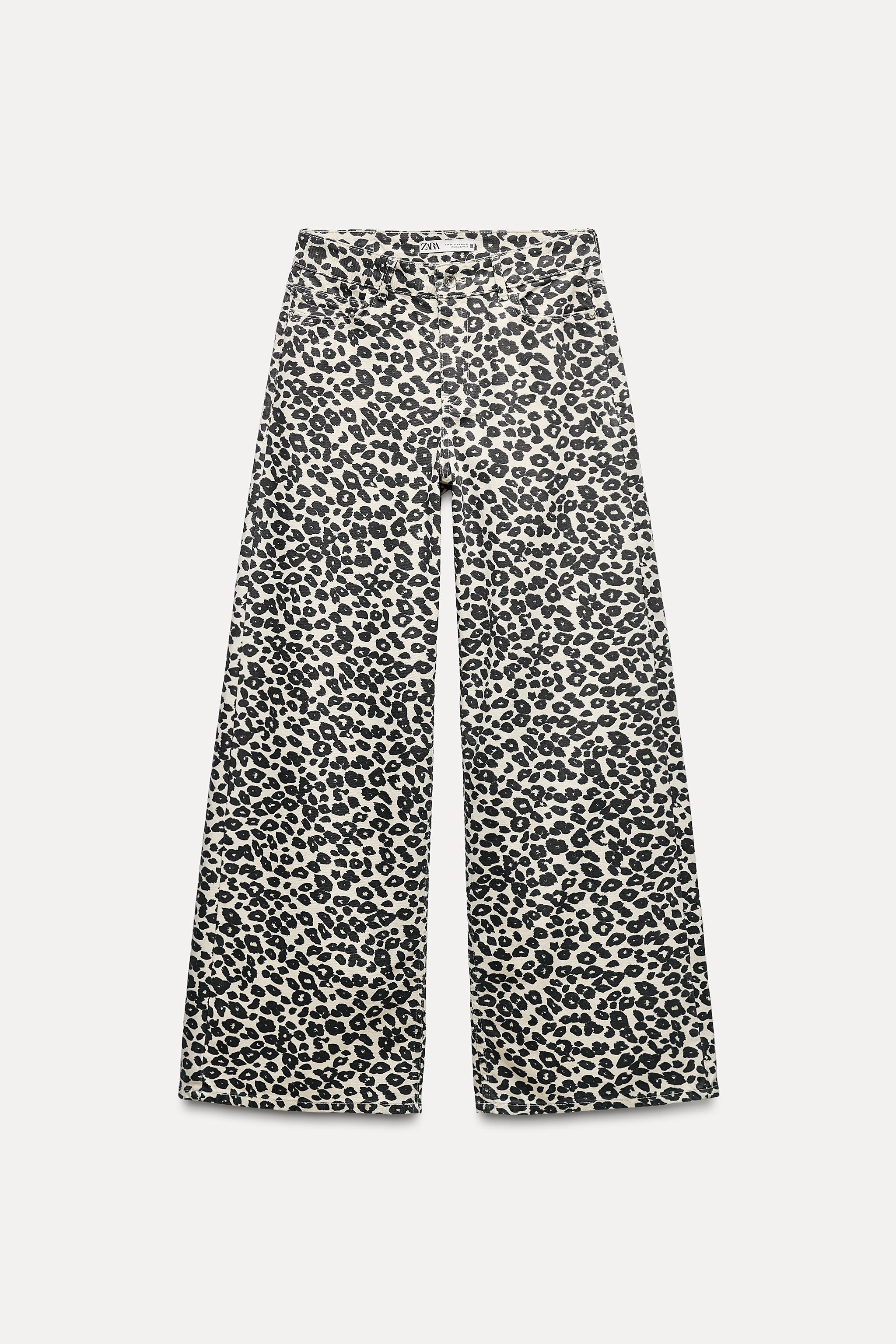 Z1975 WIDE LEG ANIMAL PRINT JEANS Product Image