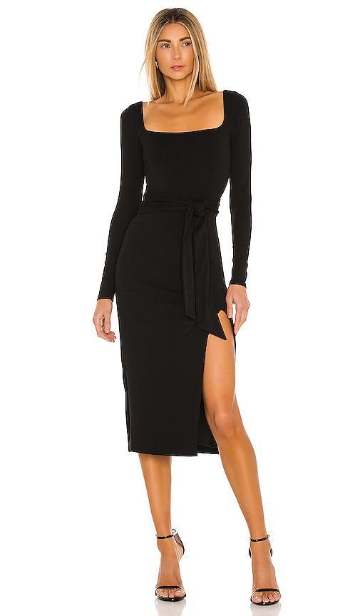 Lovers and Friends Sariah Midi Dress in Black Product Image