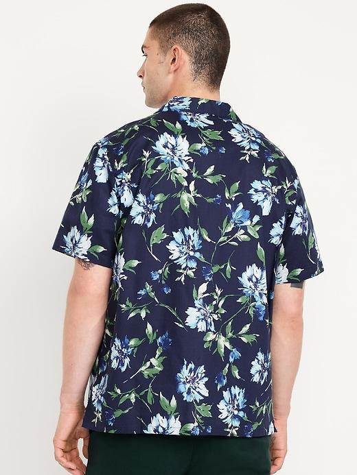 Short-Sleeve Floral Camp Shirt Product Image