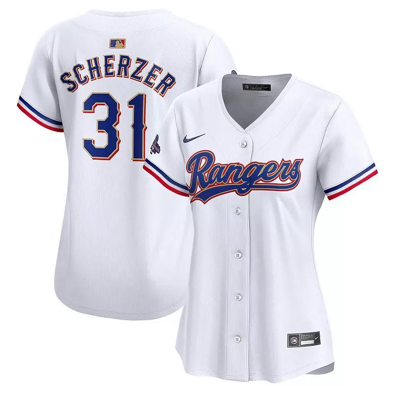 Womens Nike Max Scherzer Texas Rangers 2024 Gold Collection Limited Player Jersey Product Image