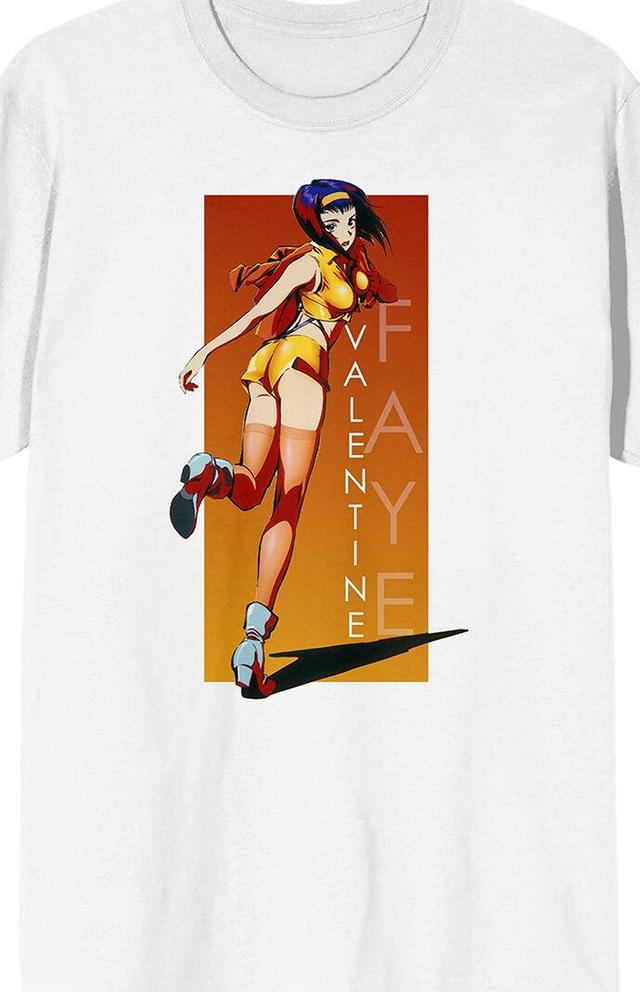 PacSun Mens Cowboy Bebop Faye Valentine T-Shirt - Whiteedium Product Image