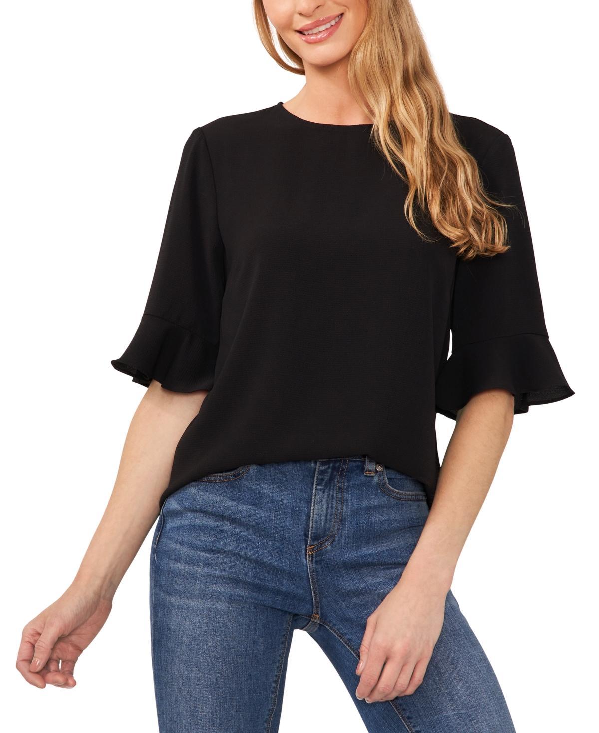 CeCe Ruffle Cuff Blouse Product Image