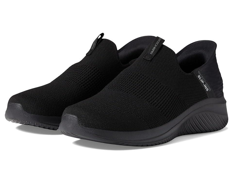 SKECHERS Ultra Flex 3.0 Smooth Step Hands Free Slip-Ins Black) Men's Shoes Product Image