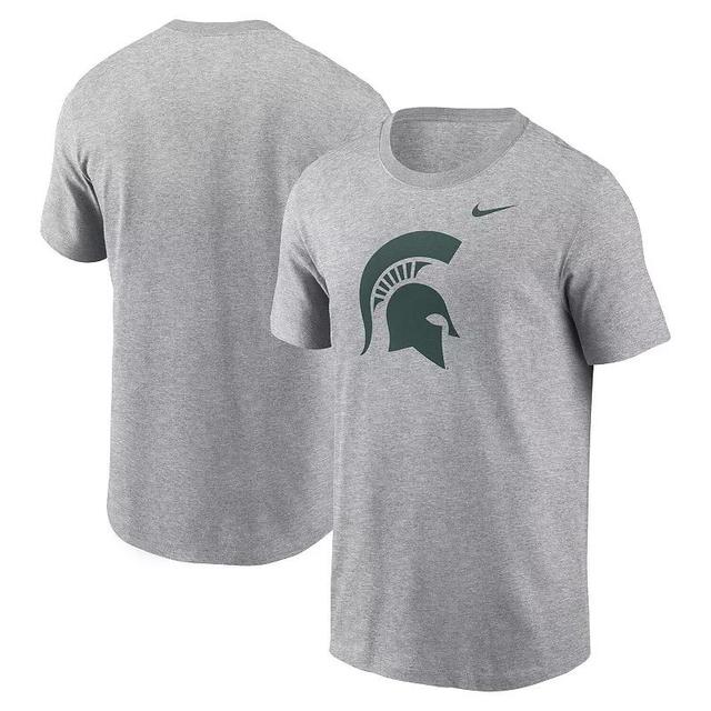 Mens Nike Heather Gray Michigan State Spartans Primetime Evergreen Logo T-Shirt Product Image