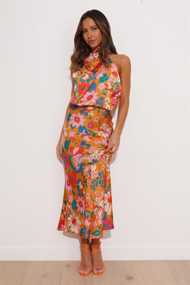 Magical Vibes Maxi Dress Orange Product Image