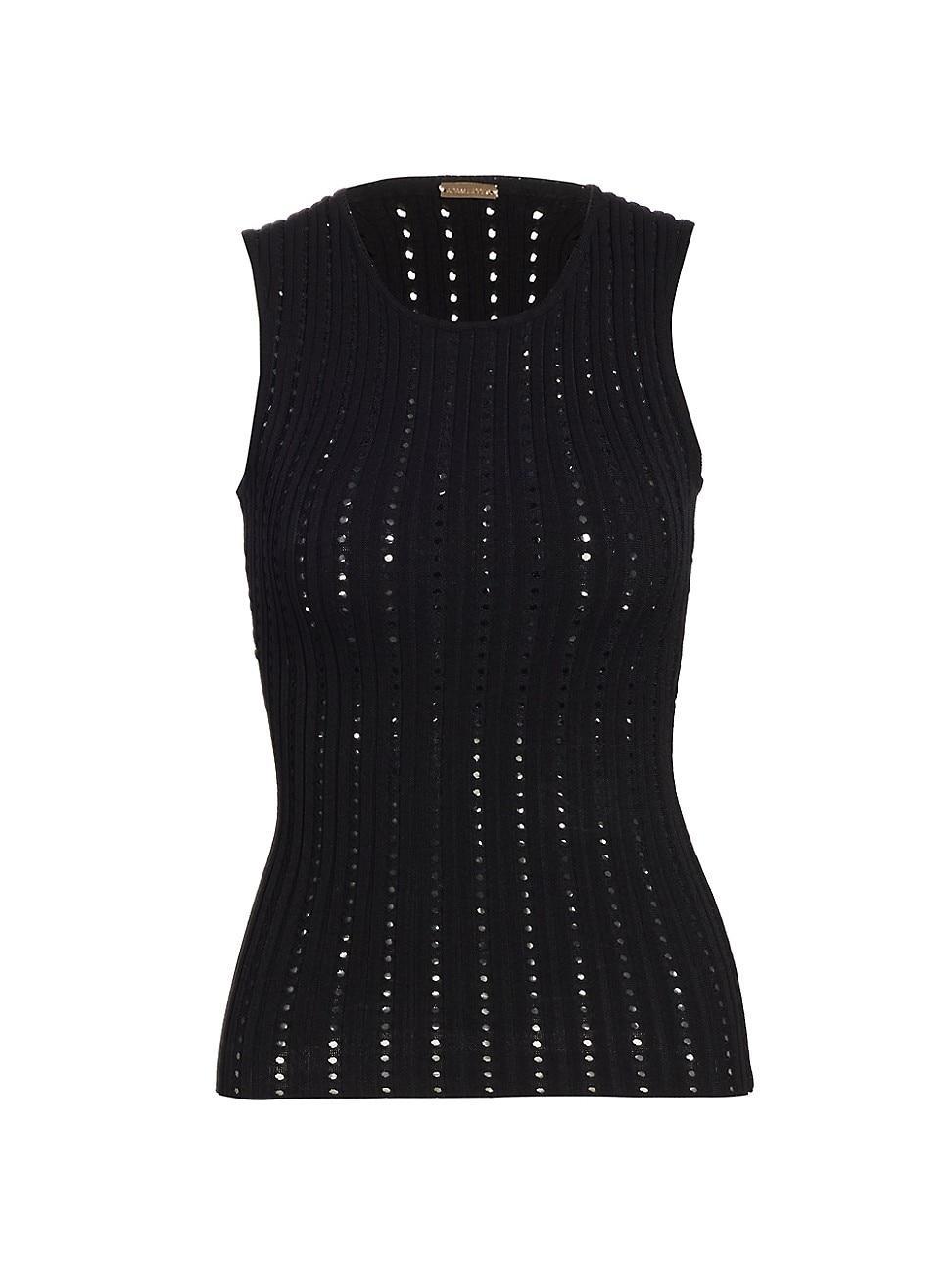 Pointelle Knit Tank Top Product Image