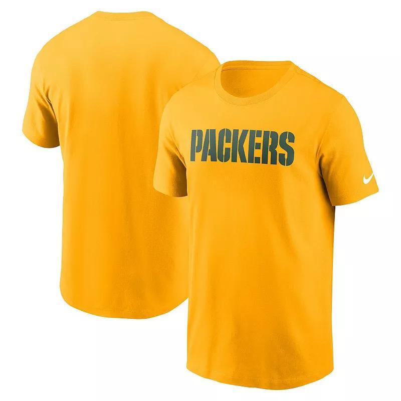 Mens Nike Green Bay Packers Primetime Wordmark Essential T-Shirt Product Image