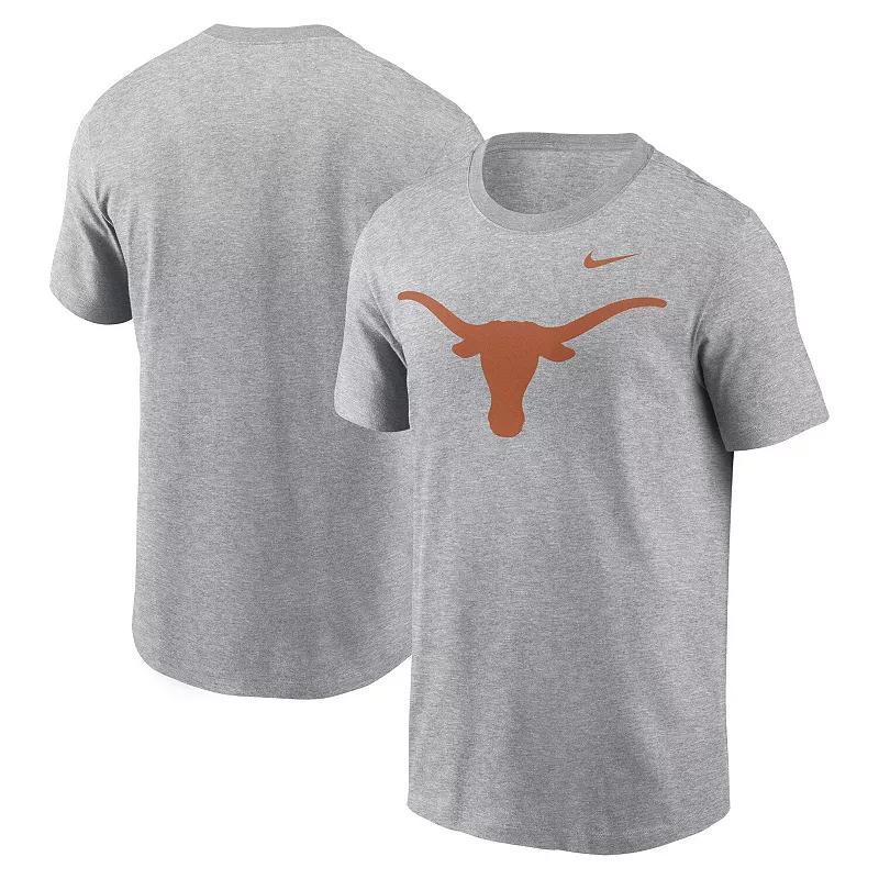 Mens Nike Heather Gray Texas Longhorns Primetime Evergreen Logo T-Shirt Product Image