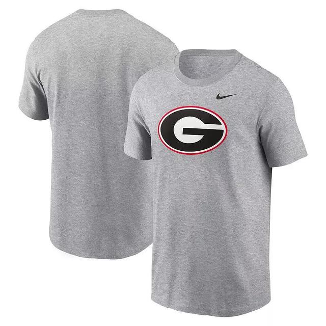 Mens Nike Heather Gray Georgia Bulldogs Primetime Evergreen Logo T-Shirt Product Image