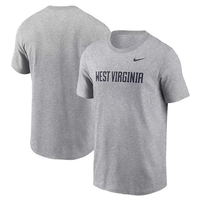 Mens Nike Heather Gray West Virginia Mountaineers Primetime Wordmark T-Shirt Product Image