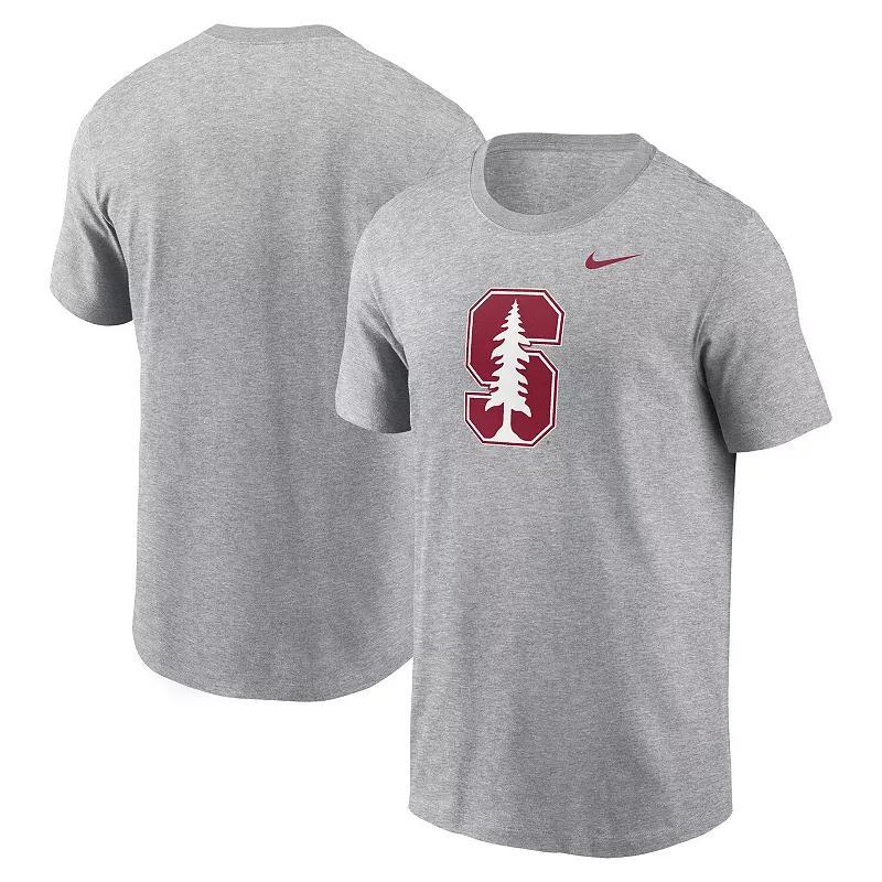 Mens Nike Heather Gray Stanford Cardinal Primetime Evergreen Logo T-Shirt Product Image