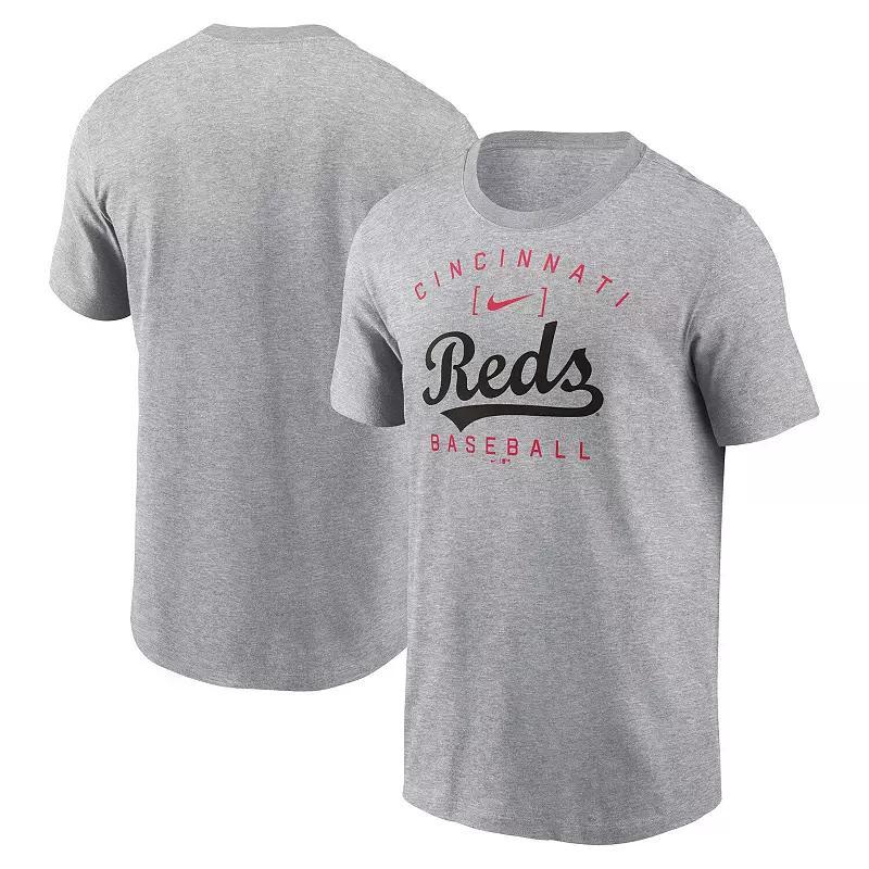 Mens Nike Heather Gray Stanford Cardinal Primetime Evergreen Logo T-Shirt Product Image