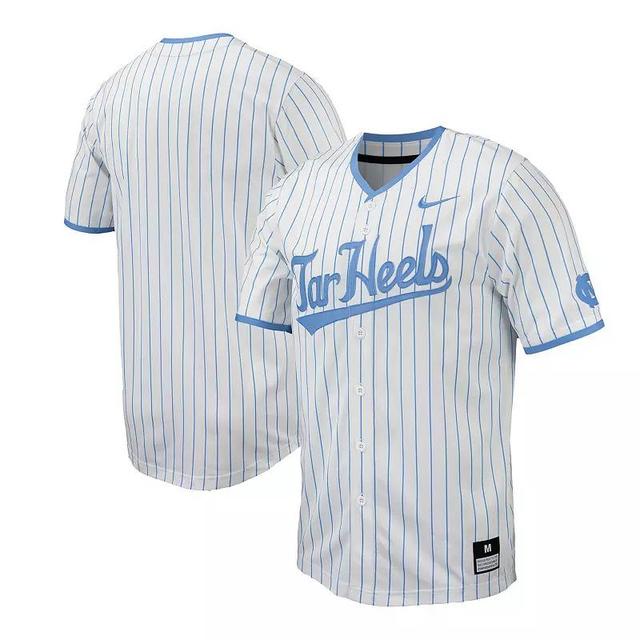 Mens Nike North Carolina Tar Heels Pinstripe Replica Baseball Jersey Product Image