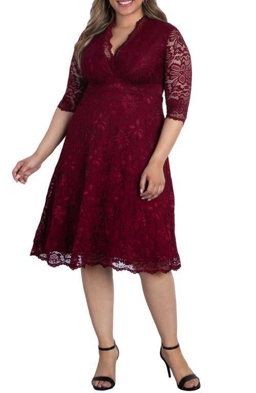 Kiyonna Mademoiselle Lace A-Line Dress Product Image