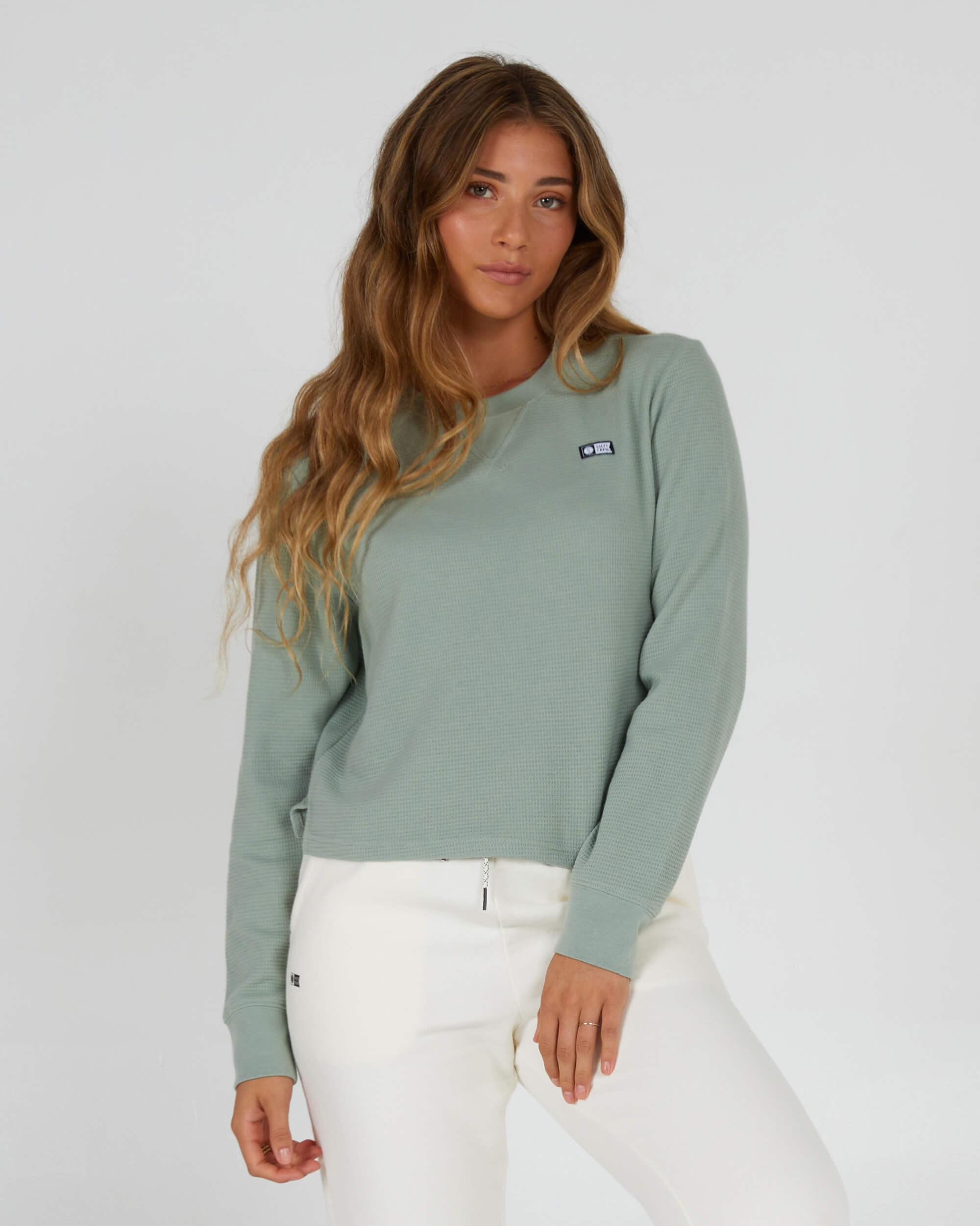 Seascape Thermal L/S Tee - Sage Product Image