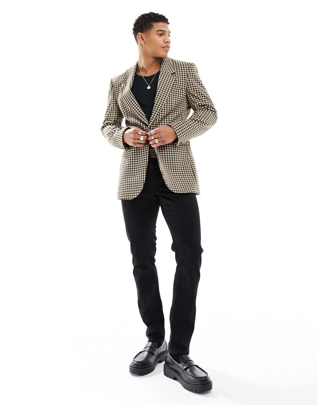 ASOS DESIGN slim longline blazer Product Image