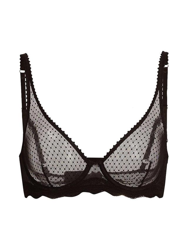 Free People Mid Week Dotted Mesh Underwire Bra Product Image