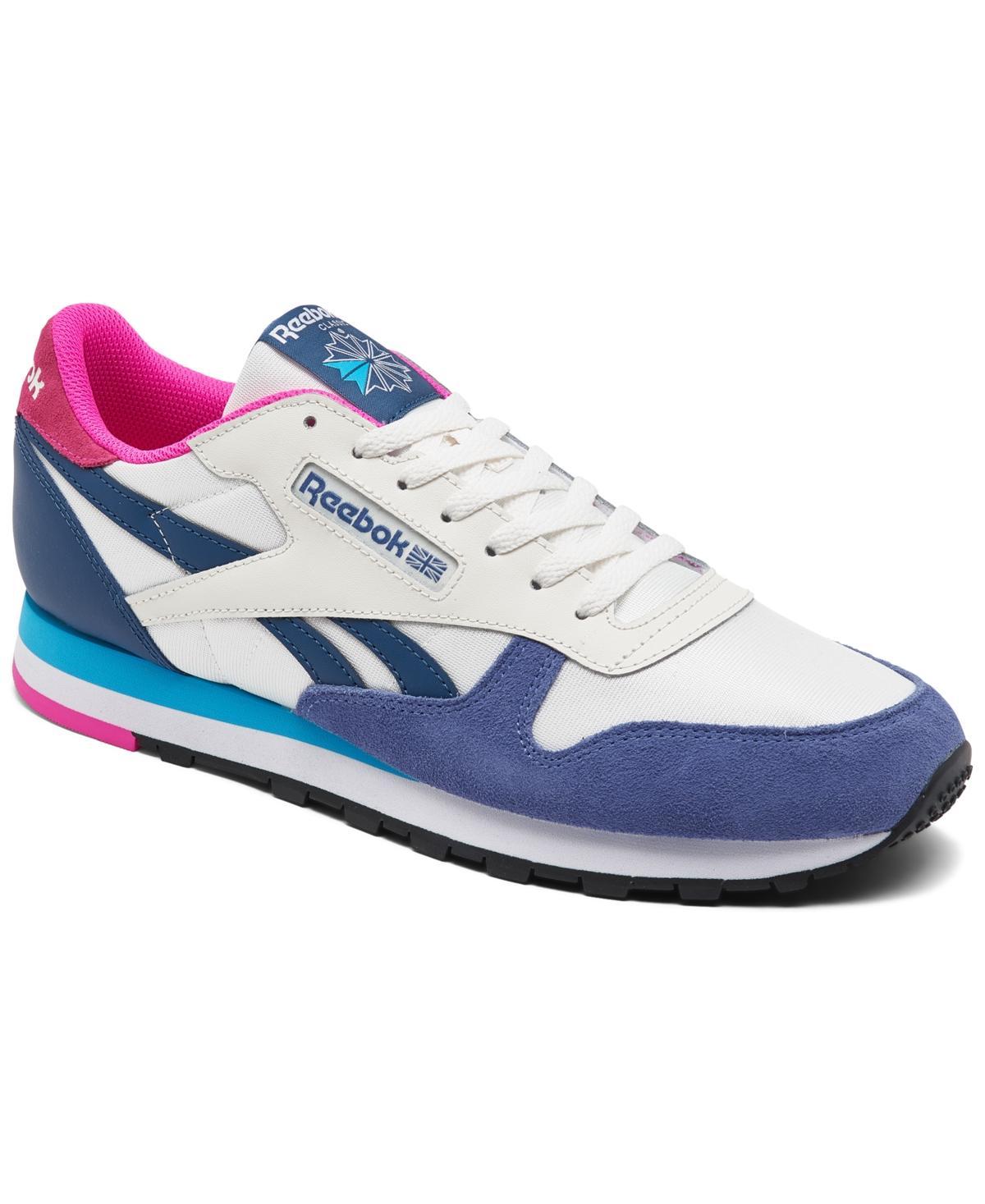 Reebok Mens Classic Nylon Casual Sneakers from Finish Line - Chalk/blue/purple Product Image