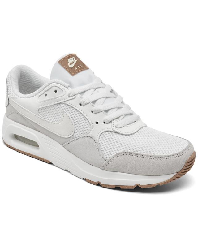 Nike Womens Air Max Sc Casual Sneakers from Finish Line - White, Platinum Product Image