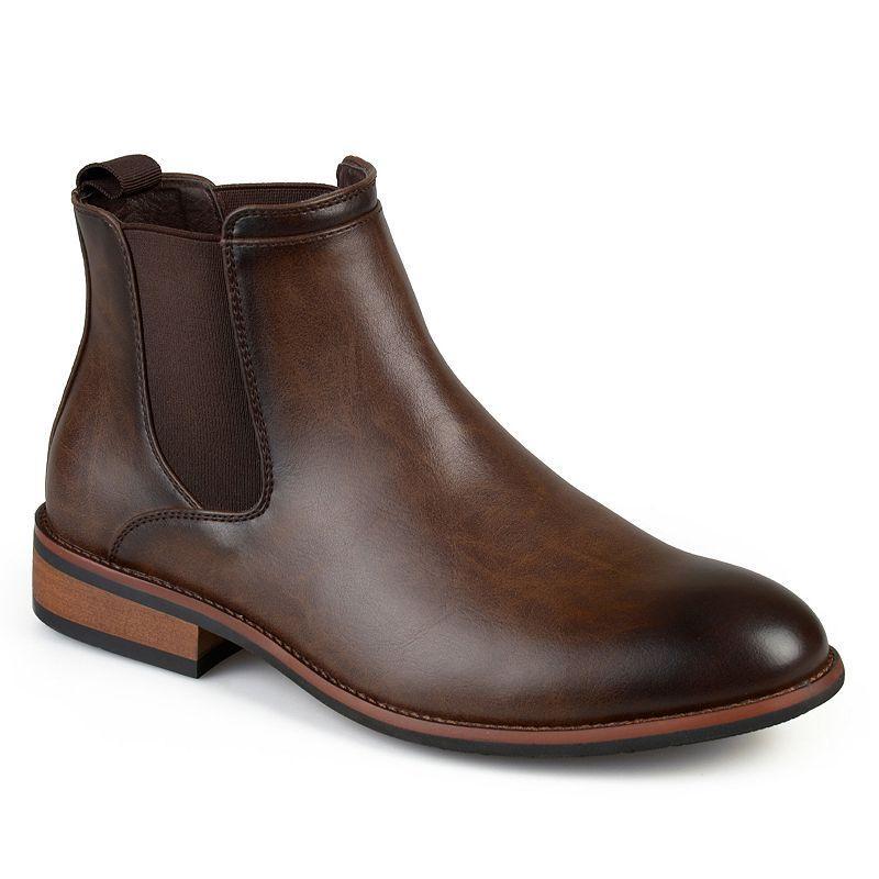 Vance Co. Landon Mens Chelsea Boots Brown Product Image