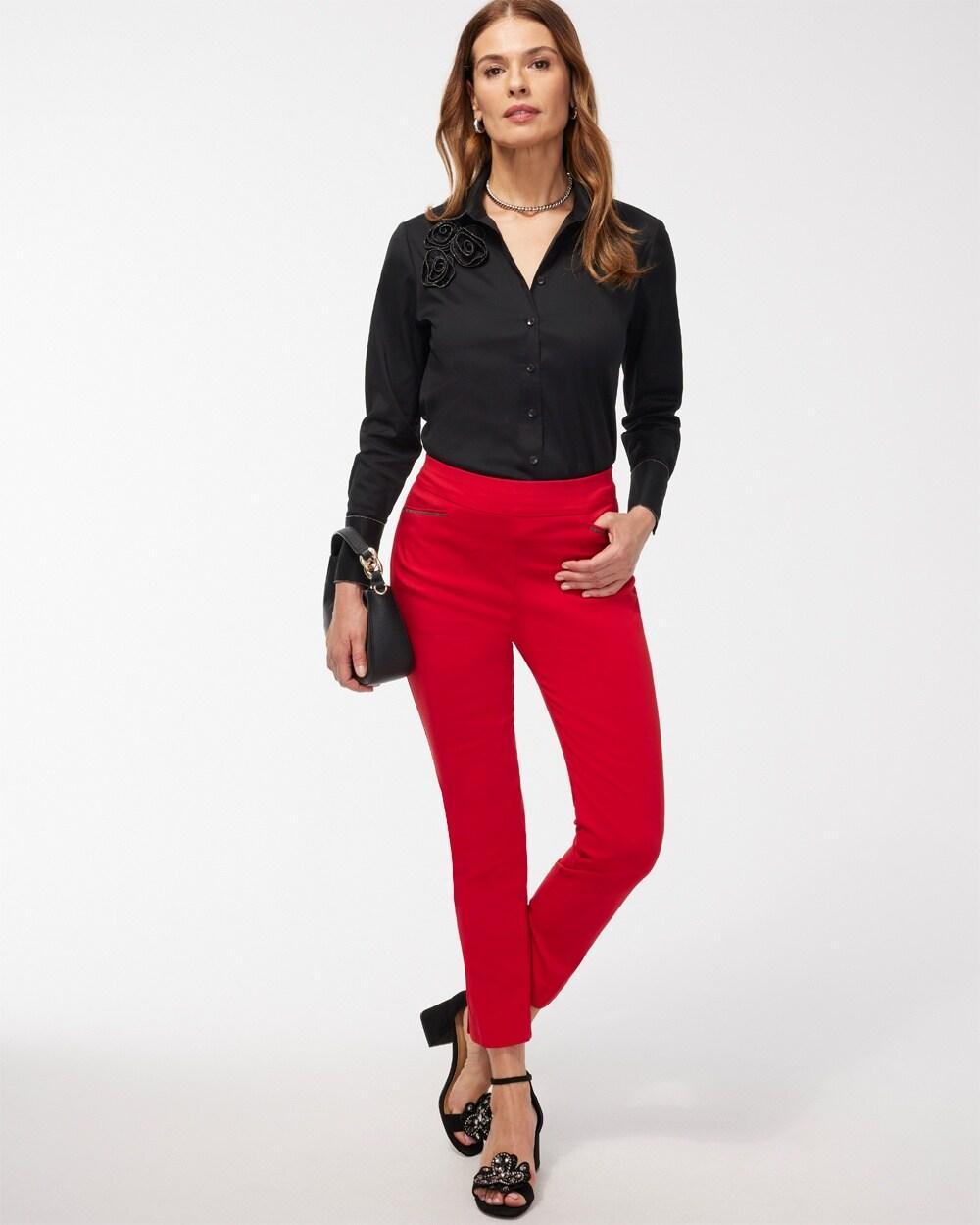 Brigitte Beaded Detail Ankle Pants Product Image