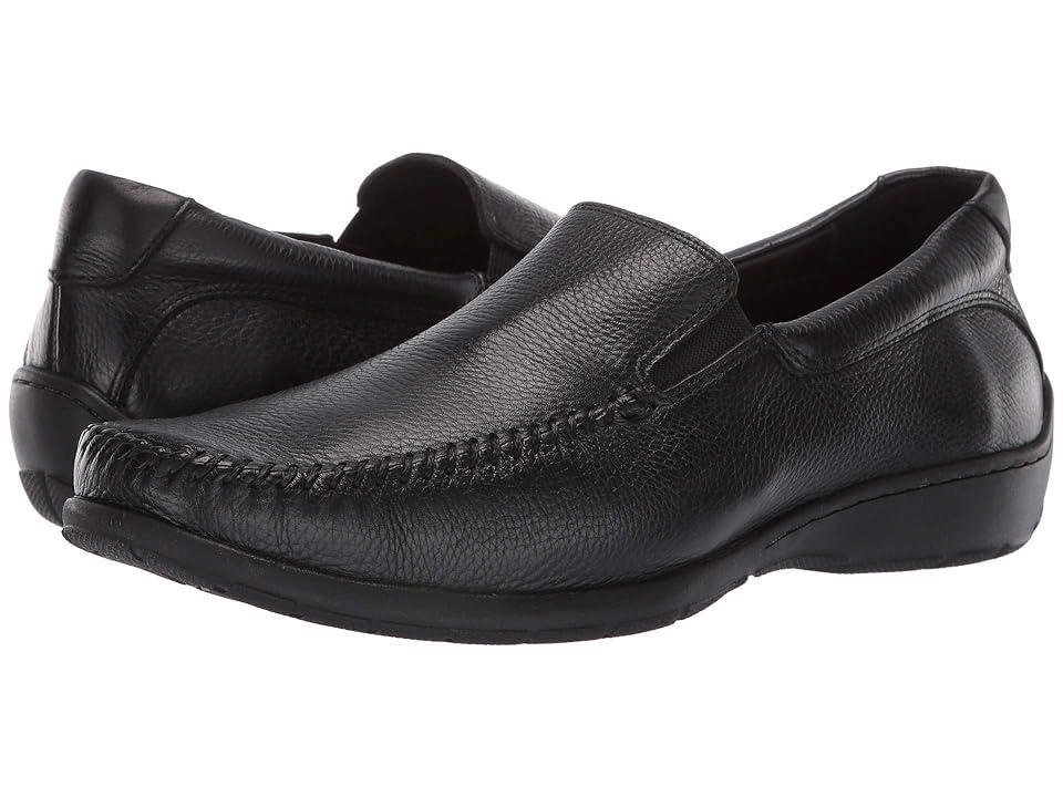 Johnston & Murphy Crawford Venetian Tumbled Full Grain) Men's Slip on Shoes Product Image