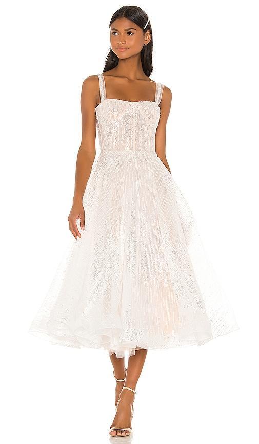 Bronx and Banco Mademoiselle Bridal Midi Dress Size M, S. Product Image