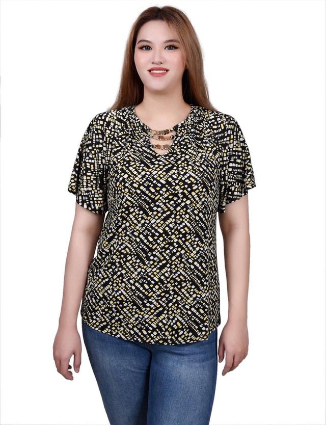 Raglan Sleeve Top With Chain Details Product Image