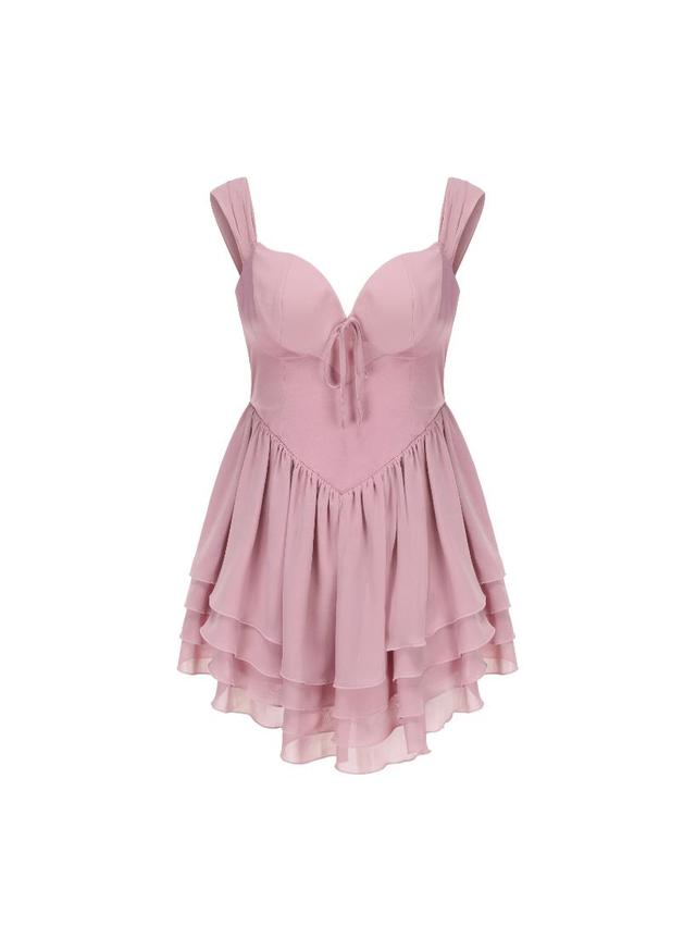 Sheila Chiffon Dress (Pink) (Final Sale) Product Image