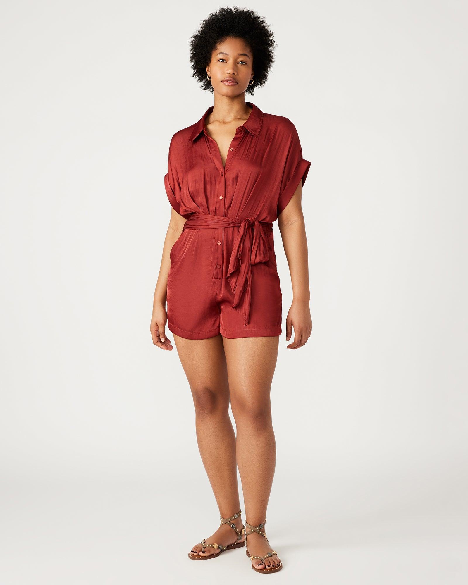 TORI ROMPER BURNT ORANGE Female Product Image