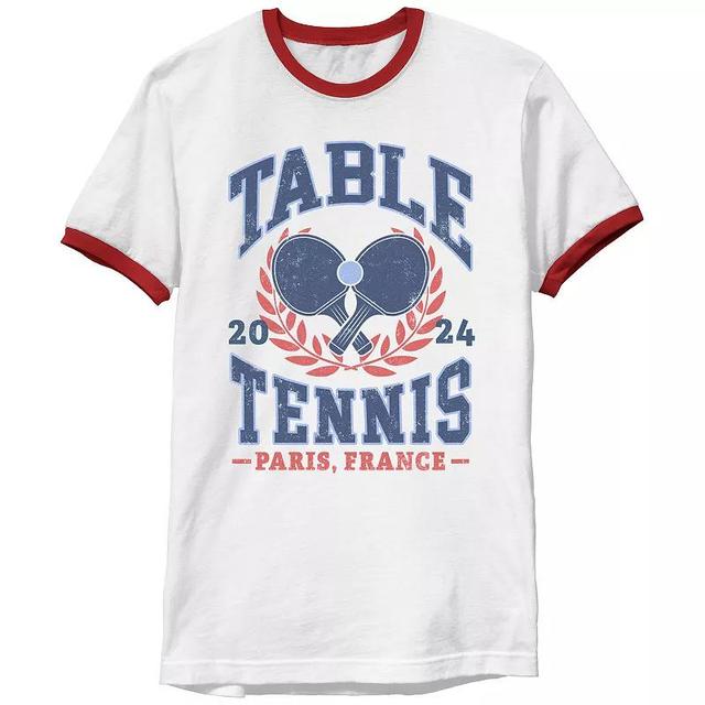 Mens Table Tennis Paris 2024 Ringer Graphic Tee Product Image