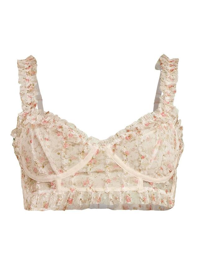 Womens Gimme Butterflies Longline Bra Product Image