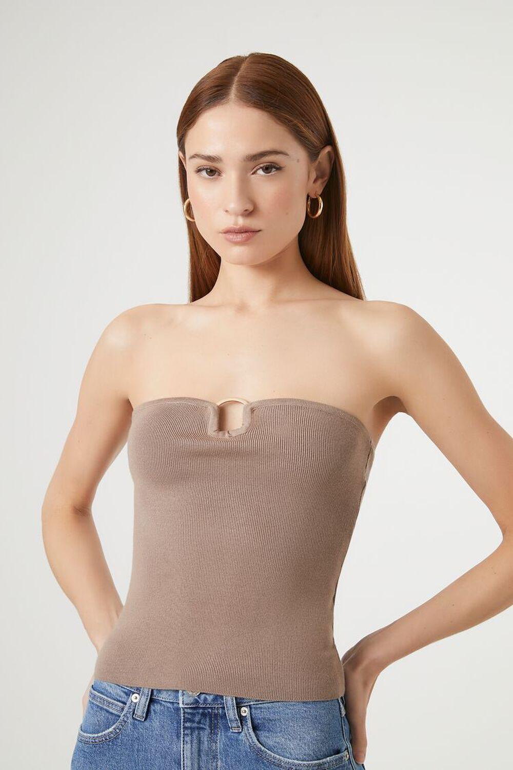 Sweater-Knit Ribbed Tube Top | Forever 21 Product Image