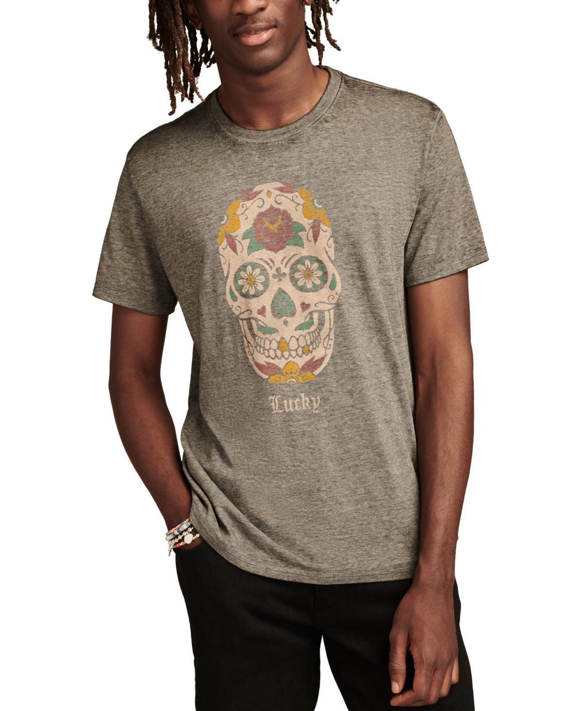 Lucky Brand Mens Lucky Sugar Skull T-shirts Product Image