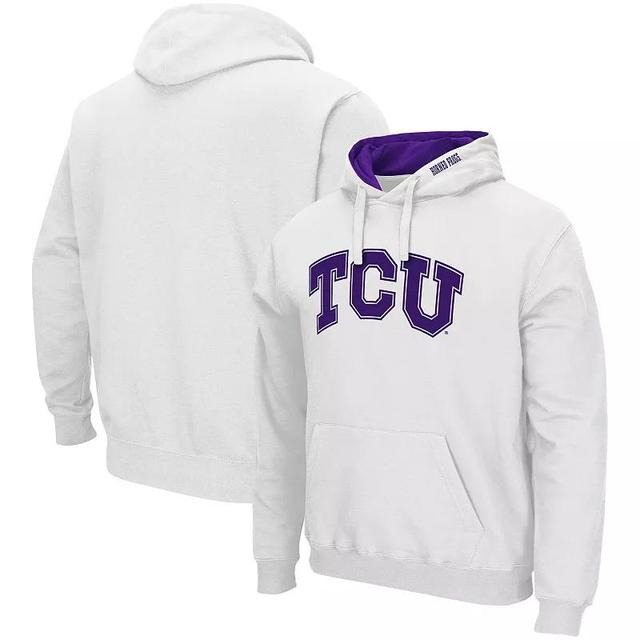 Mens Colosseum TCU Horned Frogs Arch & Logo 3.0 Pullover Hoodie Product Image