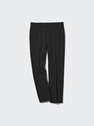 Mens Smart Ankle Pants Ultra Stretch Tall with Quick-Drying Black XL UNIQLO US Product Image