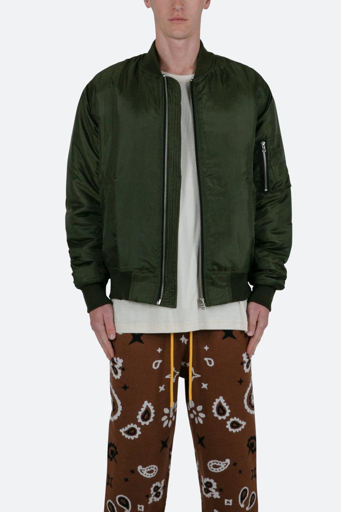 Lightweight Bomber Jacket - Olive Product Image