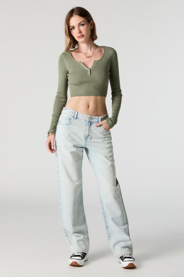 Light Washed Baggy Jean Female Product Image