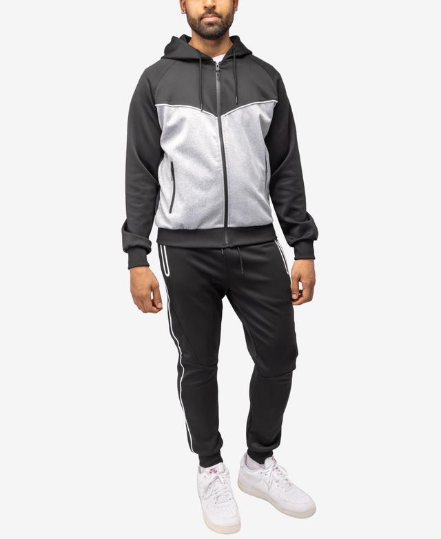 X-Ray Mens Zip Up Hoodie Track Suit - Black Product Image