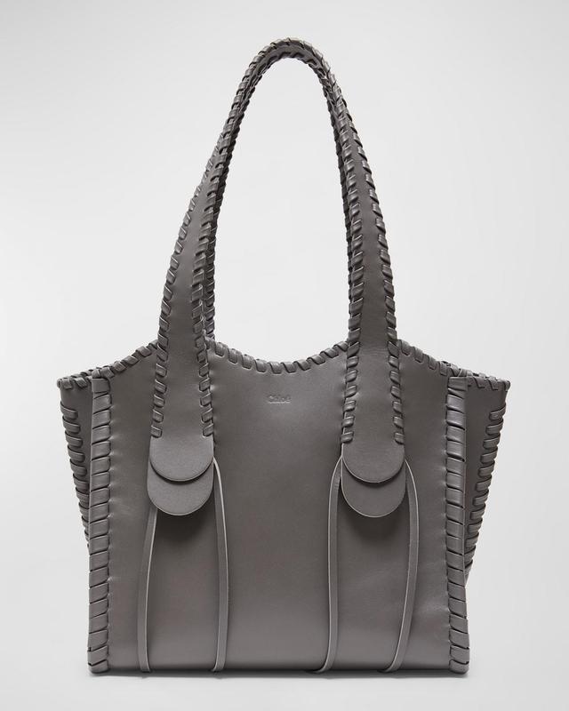 Womens Medium Mony Leather Tote Bag Product Image