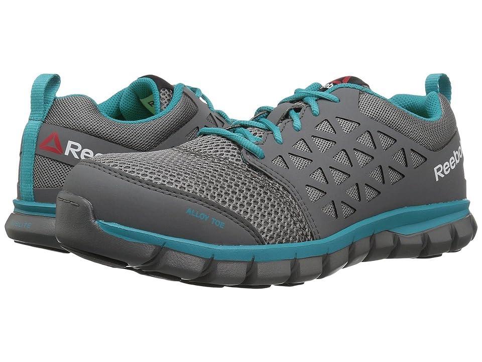 Reebok Work Sublite Cushion Work Alloy Toe SD (Grey/Turquoise) Women's Work Boots Product Image